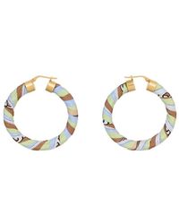 Celine - Kaleidoscope Faceted Hoop Earrings - Lyst