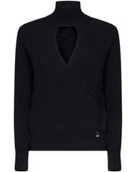 Herno - Resort Wrap-Effect Sweater - Lyst