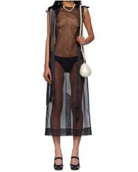 Simone Rocha - Sheer Bow Ribbon Tail Dress - Lyst