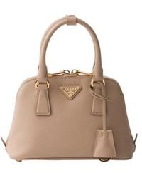 Prada - Zip-Up Top Handle Bag - Lyst