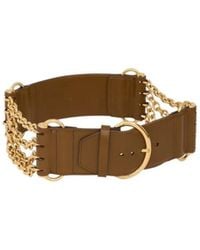Chloé - Chloé Chain Detail Wide Belt - Lyst