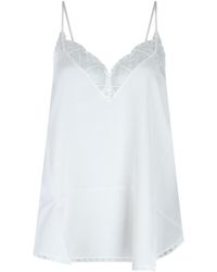 Zadig & Voltaire - Lace Trim Sleeveless Top - Lyst