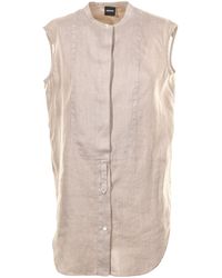 Aspesi - Buttoned-Up Sleeveless Top - Lyst