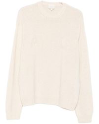 A.P.C. - Logo-Intarsia Ribbed-Knit Sweater - Lyst