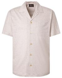 Brioni - Striped Linen And Cotton Shirt - Lyst