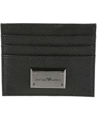 Emporio Armani - Logo Plaque Credit Card Holder - Lyst
