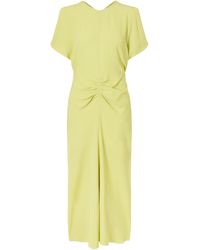 Victoria Beckham - Midi Dress With Round Neck - Lyst