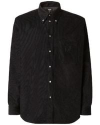Fendi - Ff Embroidered Corduroy Shirt - Lyst