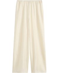 TOTEME - Totême Monogram Satin Pajama Bottoms - Lyst