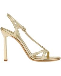 Ferragamo - Ferragamo Jole High Heel Buckle Sandals - Lyst