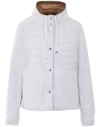 Herno - Long-Sleeved Drawstring Reversible Padded Coat - Lyst