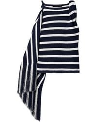 Proenza Schouler - Yves Asymmetrical Fringe Knit Sweater - Lyst