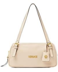 Versace - Tag Logo Shoulder Bag - Lyst