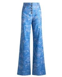 Etro - Paisley Motif High Waist Jeans - Lyst