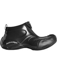 Balenciaga - Basketball Zip Detailed Sneakers - Lyst