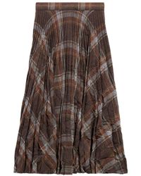 Balenciaga - Creased Pleated Skirt - Lyst