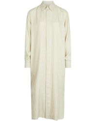 LeKasha - Long Sleeved Striped Shirt Dress - Lyst