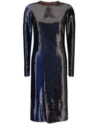 Tom Ford - Two-Tone Sequin Midi Dress - Lyst