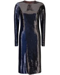 Tom Ford - Two-Tone Sequin Midi Dress - Lyst