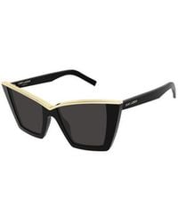 Saint Laurent - Eyewear Round Frame Sunglasses - Lyst