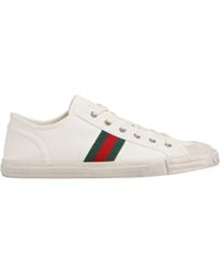 Gucci - Stripe Detailed Low-Top Sneakers - Lyst