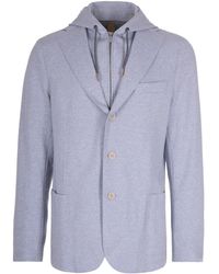 Eleventy - Drawstring Hooded Jacket - Lyst