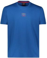 Paul & Shark - T-Shirt With Round Neck And Short Sleeves - Lyst