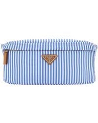 Prada - Striped-Pattern Belt Bag - Lyst