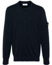 Stone Island - Compass Patch Crewneck Jumper - Lyst