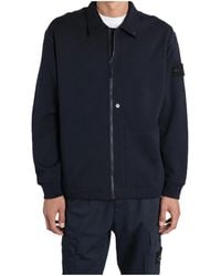 Stone Island - Logo Patch Zip-Up Sweatshirt - Lyst