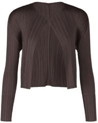Pleats Please Issey Miyake - Pleats Please Issey Miyake Monthly Colors July Cardigan - Lyst