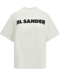 Jil Sander - Logo-Printed Crewneck T-Shirt - Lyst