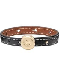 Tory Burch - Icon Leather Bracelet - Lyst