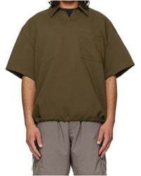 WOOYOUNGMI - Twill Patch Pocket Polo Shirt - Lyst