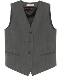 Twinset - Textured Waistcoat - Lyst