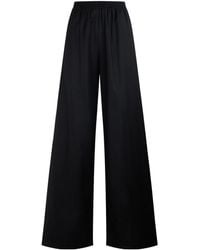 Fabiana Filippi - Elastic-Waist Wide-Leg Pants - Lyst