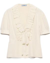 Prada - Marocain Shirt - Lyst