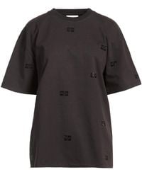 Ganni - Fashion Minimalist Solid Color T-Shirt - Lyst
