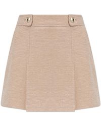 Tom Ford - Boucle Pleated Mini Skirt - Lyst