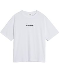 Maison Kitsuné - Maison Kitsuné Line Handwriting Oversized T-Shirt - Lyst