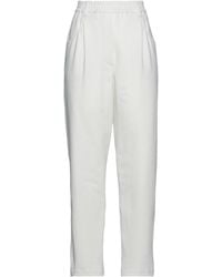 Brunello Cucinelli - Plain Colour Casual Trousers - Lyst
