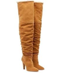 Paris Texas - Solid Color Suede Over-The-Knee Boots - Lyst
