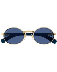 Cartier - Logo Sunglasses - Lyst