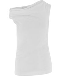 Dries Van Noten - Off-Shoulder Jersey Top - Lyst