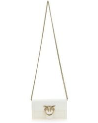 Pinko - Love One Chain Linked Crossbody Bag - Lyst