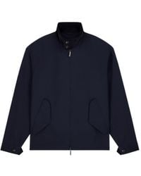 Emporio Armani - Blouson Jacket With High Collar And Angled Flap Pockets - Lyst