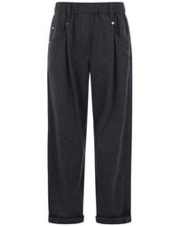Brunello Cucinelli - Elastic Waist Casual Pants - Lyst