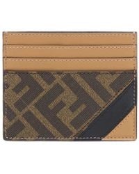 Fendi - Ff Logo Two-Toned Cardholder - Lyst
