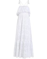 Etro - Broderie Anglaise Cotton-Blend Maxi Dress - Lyst
