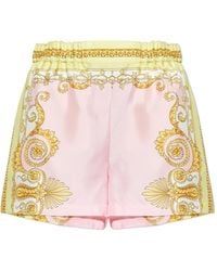 Versace - Pattern-Printed Elasticated-Waistband Shorts - Lyst